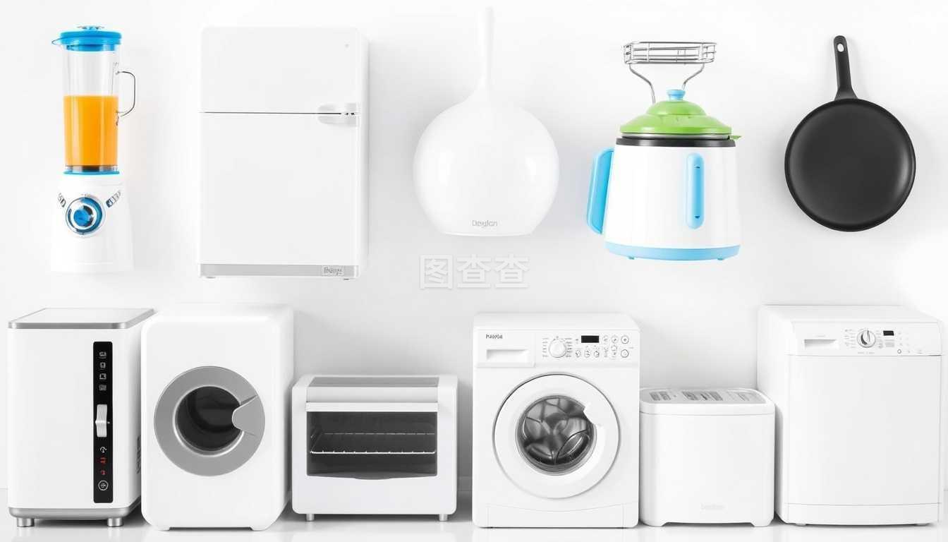 9款精美家用電器圖標(biāo)矢量素材_生活百科_懶人圖庫